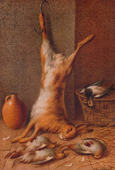 Stillleben mit Hase, um 1895 von William Cruikshank