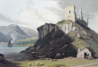 Aros Castle, Isle of Mull, Schottland, 1818 von William Daniell