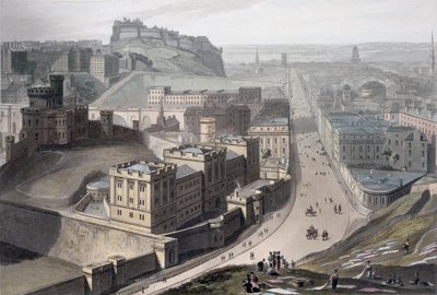 Edinburgh, vom Calton Hill von William Daniell