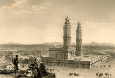 Moschee in Coimbatore, 1835 von William Daniell