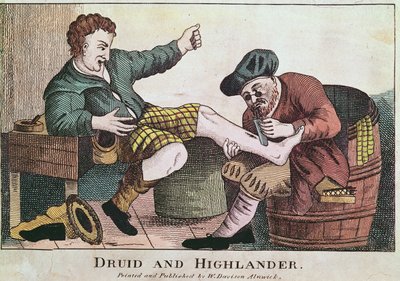 Druide und Highlander, 1815 von William Davison