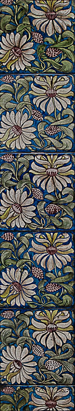 Geißblatt-Fliesenpaneel von William de Morgan