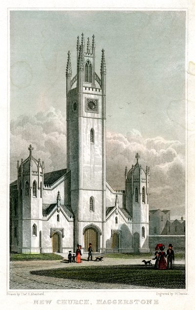 Neue Kirche, Haggerston, Hackney, London, 1827 von William Deeble