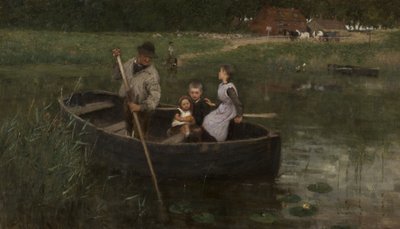 Die Fähre, 1887 von William Edward Stott