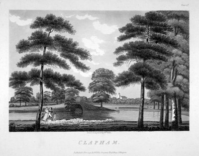 Ansicht von Clapham, London, 1792 von William Ellis