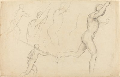 Studien von rennenden Männern von William Etty