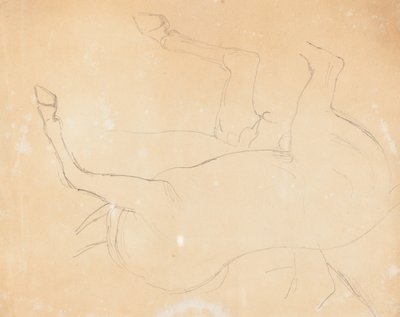 Studie eines Pferdes [verso] von William Etty