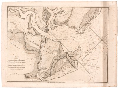 Plan von Charlestown, S.C. von Faden von William Faden