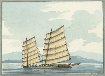 Chinesisches Lotsenboot aus Macao von William Ffarington
