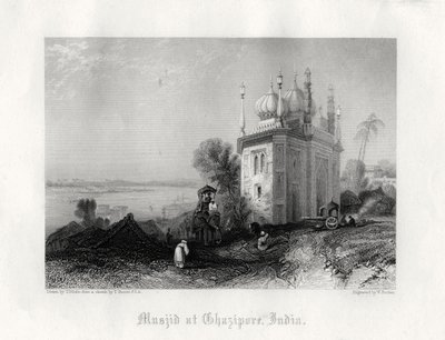 Moschee in Chazipore, Indien, 19. Jahrhundert von William Finden