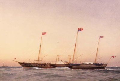 Die Yacht Victoria und Albert von William Frederick Mitchell