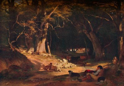 Die Mittagsrast, um 1845 von William Frederick Witherington