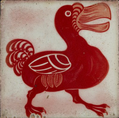 Fliese mit Dodo, 1882-1888 von William Frend De Morgan