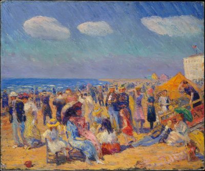 Menschenmenge an der Küste von William Glackens