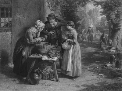 Der erste Tag der Austern, 1863 von William Greatbach
