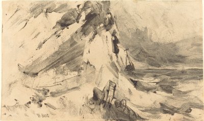 Schiffswrack im Sturm von William Hart