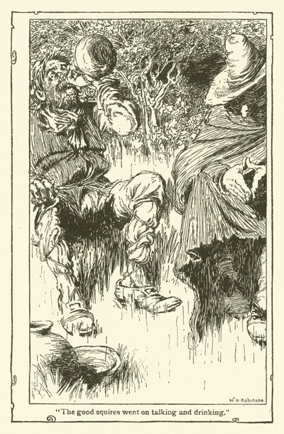 Illustration für Don Quijote von William Heath Robinson