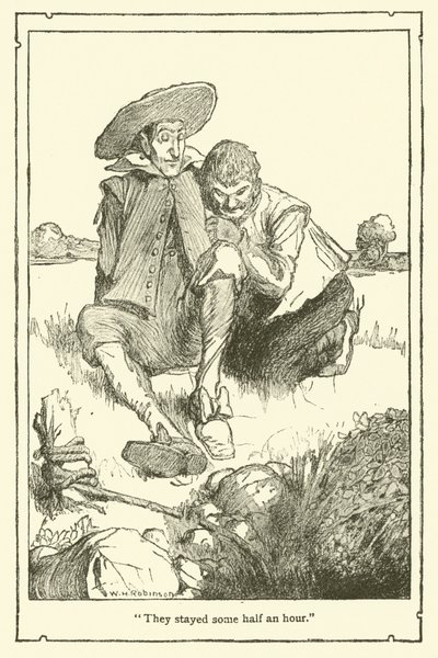 Illustration für Don Quijote von William Heath Robinson