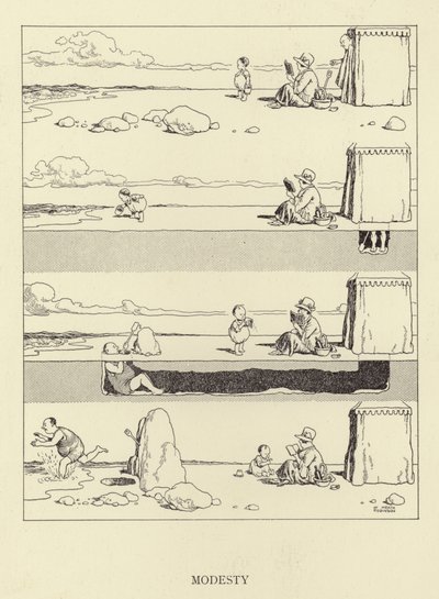 Bescheidenheit von William Heath Robinson