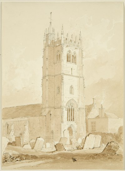 Bitton Kirche, Gloucestershire von William Henry Bartlett