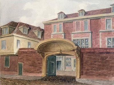 Eingang zum Old Winchester House, 1839 von William Henry Browne