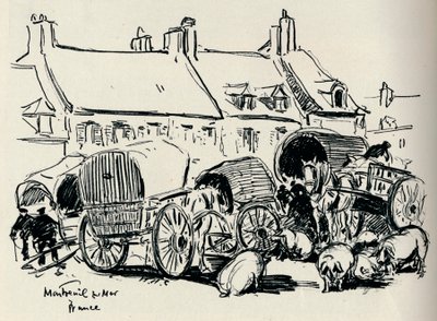 Montreuil-Sur-Mer, Frankreich von William Henry Charlton