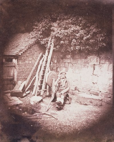 Mann mit Krücke, 1844 von William Henry Fox Talbot