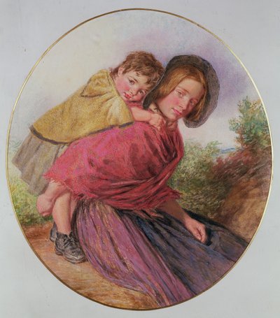 Mutter und Kind von William Henry Hunt