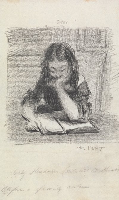 Sophy Steadman beim Lesen von William Henry Hunt