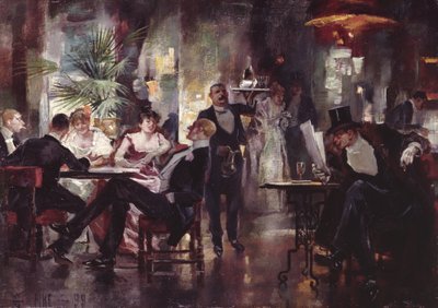 Café-Gesellschaft, 1899 von William Henry Pike