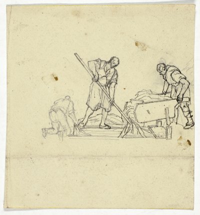 Drei Arbeiter von William Henry Pyne