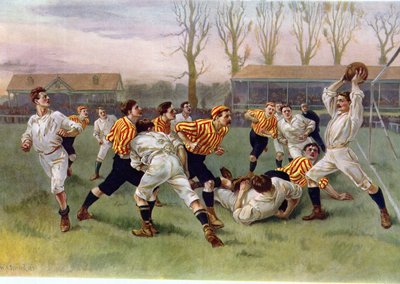 Das Fußballspiel, 1890 von William Heysham Overend