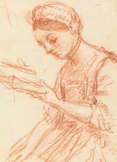 Junge Dame mit einem Buch von William Hoare