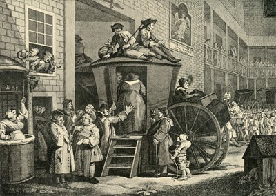 Ein Landgasthof, 1747 von William Hogarth