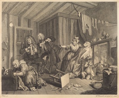Der Lebensweg einer Dirne: pl.5 von William Hogarth