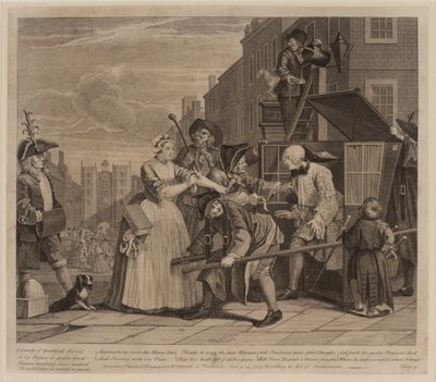 Der Lebenswandel eines Wüstlings, Platte 4 von William Hogarth