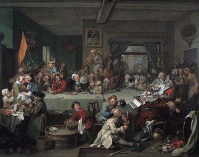 Eine Wahlunterhaltung, 1755 von William Hogarth