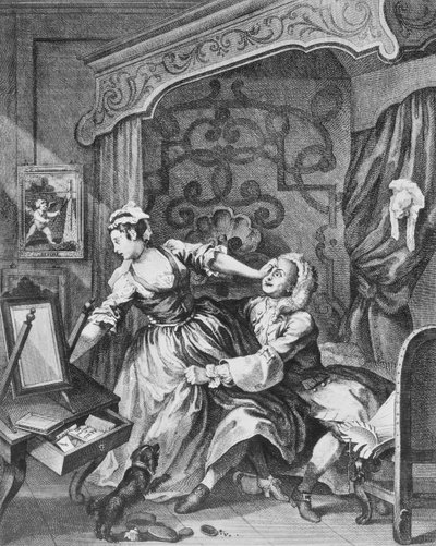 Vorher, 1736 von William Hogarth