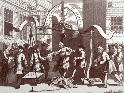 Jungen spähen auf die Natur von William Hogarth