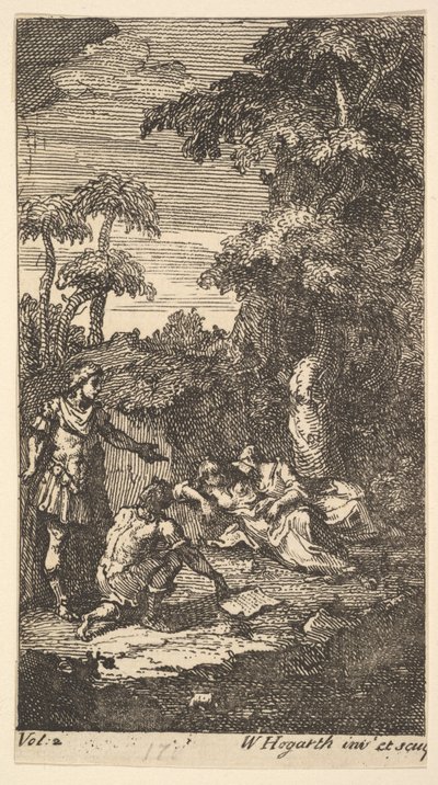 Cassandra, Frontispiz, Band 2, 1725 von William Hogarth