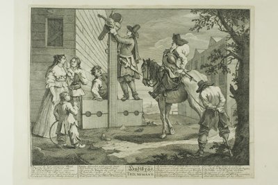 Hudibras triumphierend, Tafel vier aus Hudibras von William Hogarth