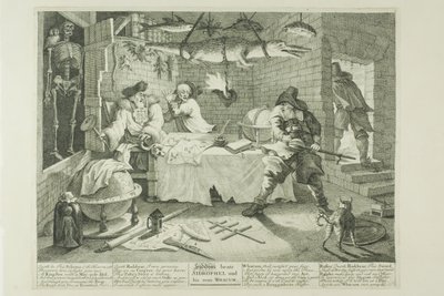 Hudibras und Sidrophel, Tafel acht aus Hudibras von William Hogarth