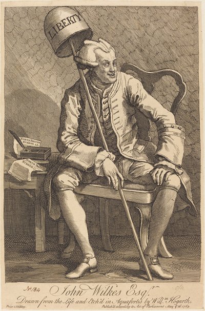 John Wilkes Esq. von William Hogarth