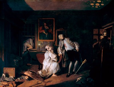 Marriage A-la-Mode: 5. Das Bagnio, ca. 1743 von William Hogarth