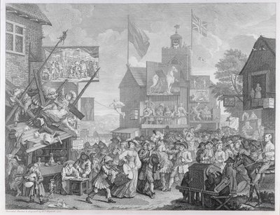 Southwark-Messe, 1733 von William Hogarth