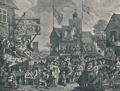 Southwark-Messe, 1733, 1920 von William Hogarth