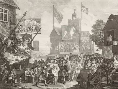 Der Jahrmarkt von Southwark von William Hogarth