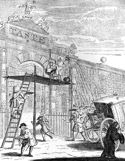 Geschmack: Das Tor des Burlington House, 1731 von William Hogarth
