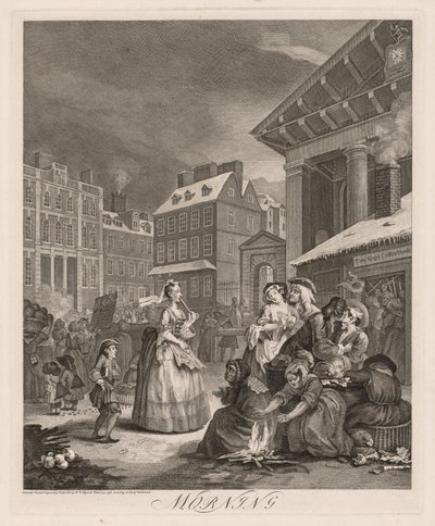 Die vier Tageszeiten von William Hogarth