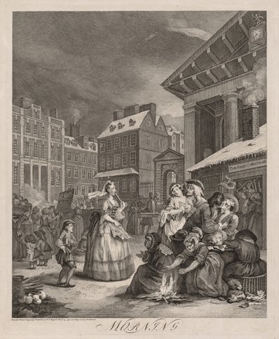 Die vier Tageszeiten von William Hogarth